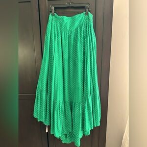 Free People shirred maxi skirt